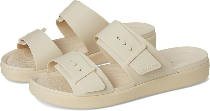 Crocs Women's Brooklyn Buckle Low Sandal | Amazon (US)