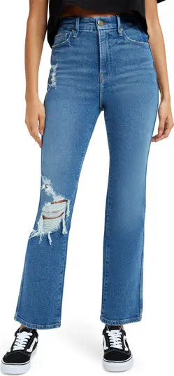 Good Curve High Waist Distressed Straight Leg Jeans | Nordstrom