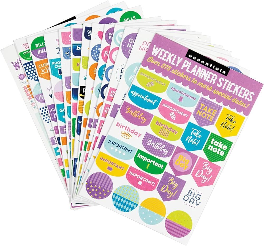 Peter Pauper Press Essentials Weekly Planner Stickers (Set Of 575 Stickers) | Amazon (US)