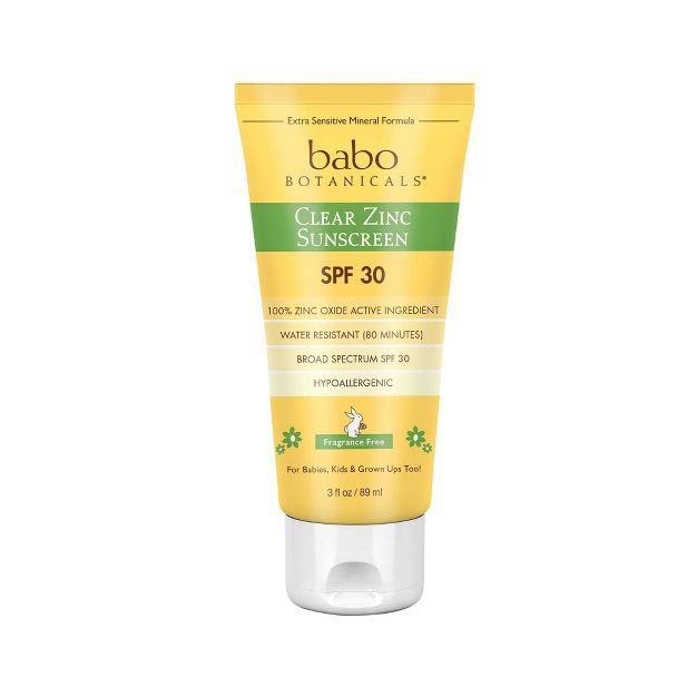 Babo Botanicals Clear for Babies Fragrance Free Zinc Sunscreen Lotion - SPF 30 - 3 fl oz | Target
