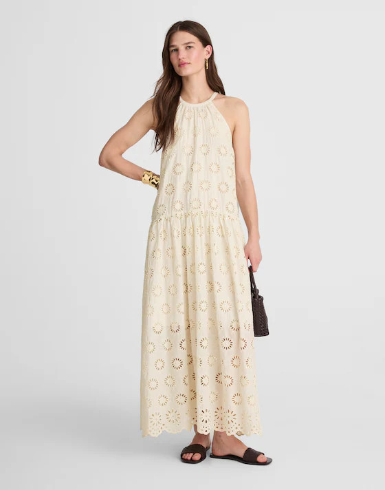 Embroidered Drop-Waist Maxi Dress | Madewell | Madewell