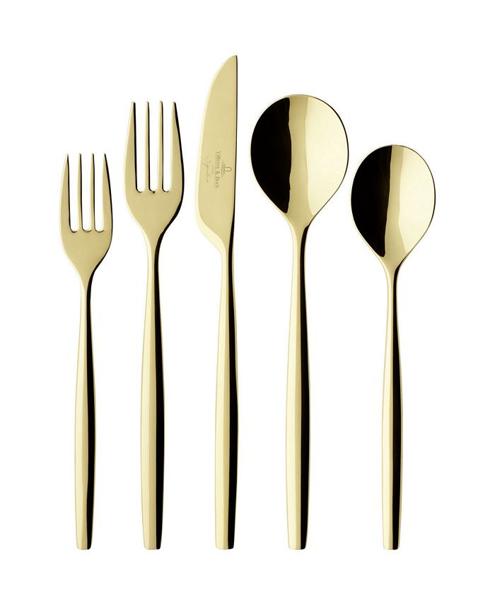 Villeroy & Boch  Metro Chic Dor Flatware 5 Piece Place Setting & Reviews - Flatware - Dining - Ma... | Macys (US)