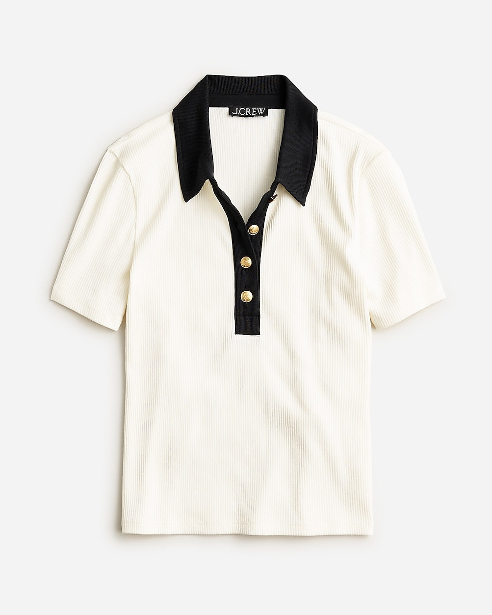 Vintage rib polo T-shirt | J. Crew US