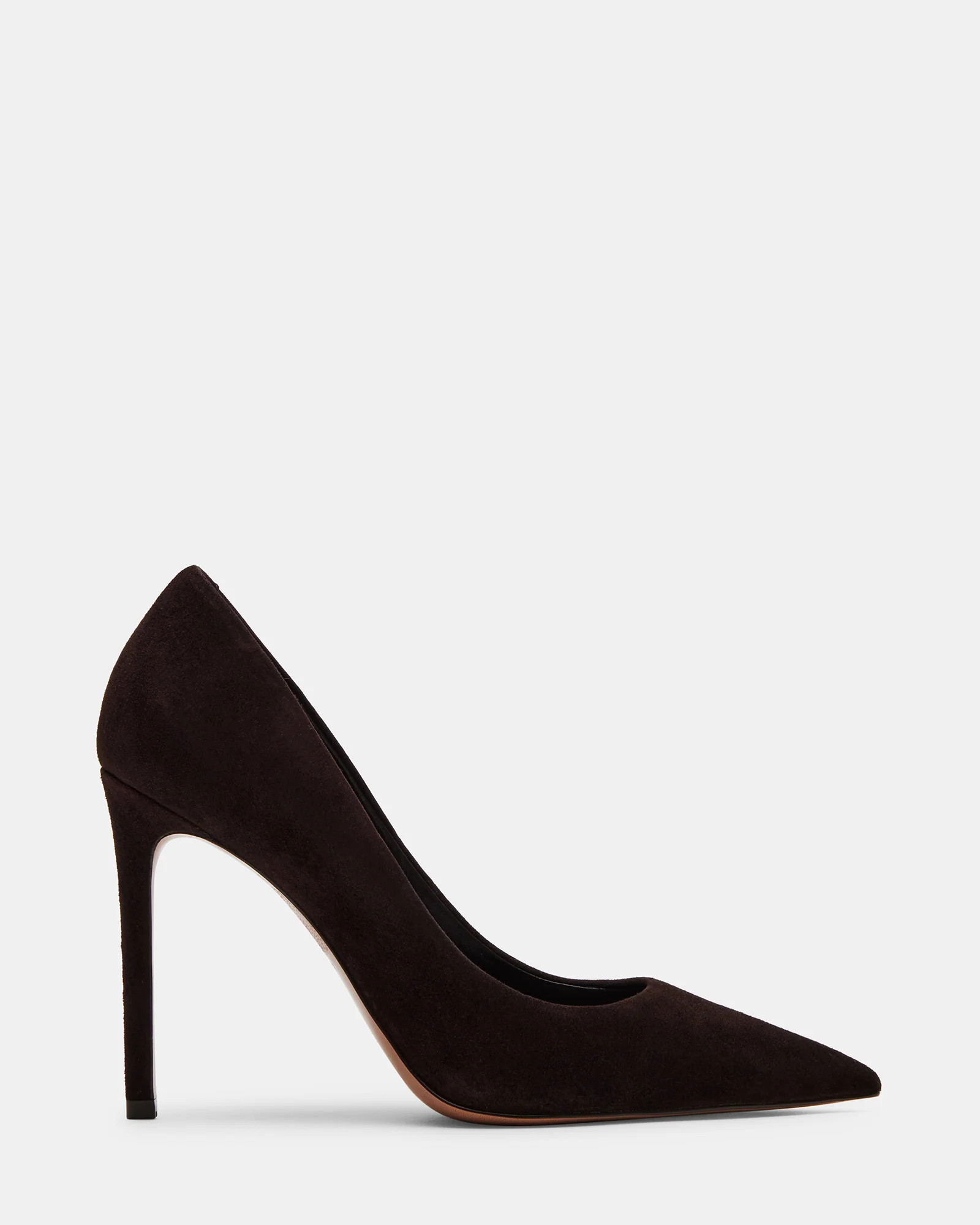 THRIVE Brown Suede Stiletto Pump | Women's Designer Heels | Steve Madden (Canada)