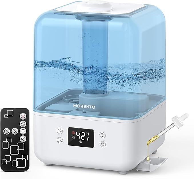 MORENTO Humidifiers for Bedroom, 4.5L Top Fill Humidifiers for Large Room, Cool Mist Humidifiers ... | Amazon (US)