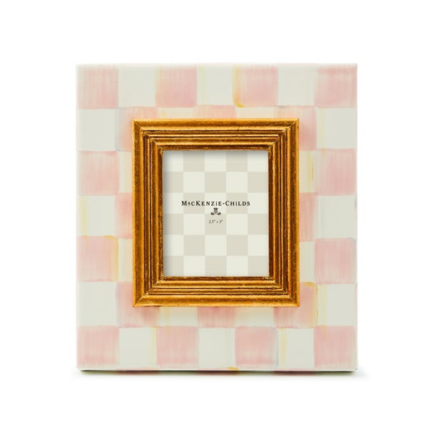 MacKenzie-Childs Rosy Check 2.5" x 3" Frame | MacKenzie-Childs
