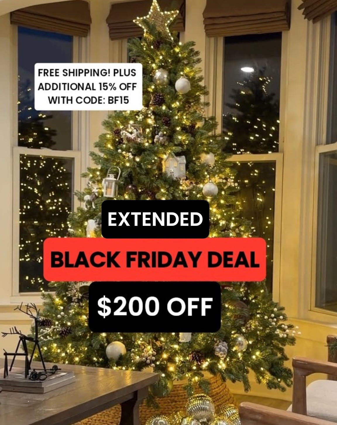 🔥 Extended 🔥 BLACK FRIDAY DEAL! $200 OFF! Bring holiday magic home with this 6.5' Cypress Spruce Artificial Christmas Tree. Pre-lit with 1,000 warm white & multi-color LED lights, it's the perfect sparkling festive centerpiece for any room in the house! ⛄️❤️❄️

#LTKCyberWeek #LTKSaleAlert #LTKSeasonal