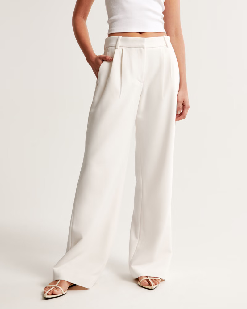A&F Sloane Low Rise Tailored Pant | Abercrombie & Fitch (US)