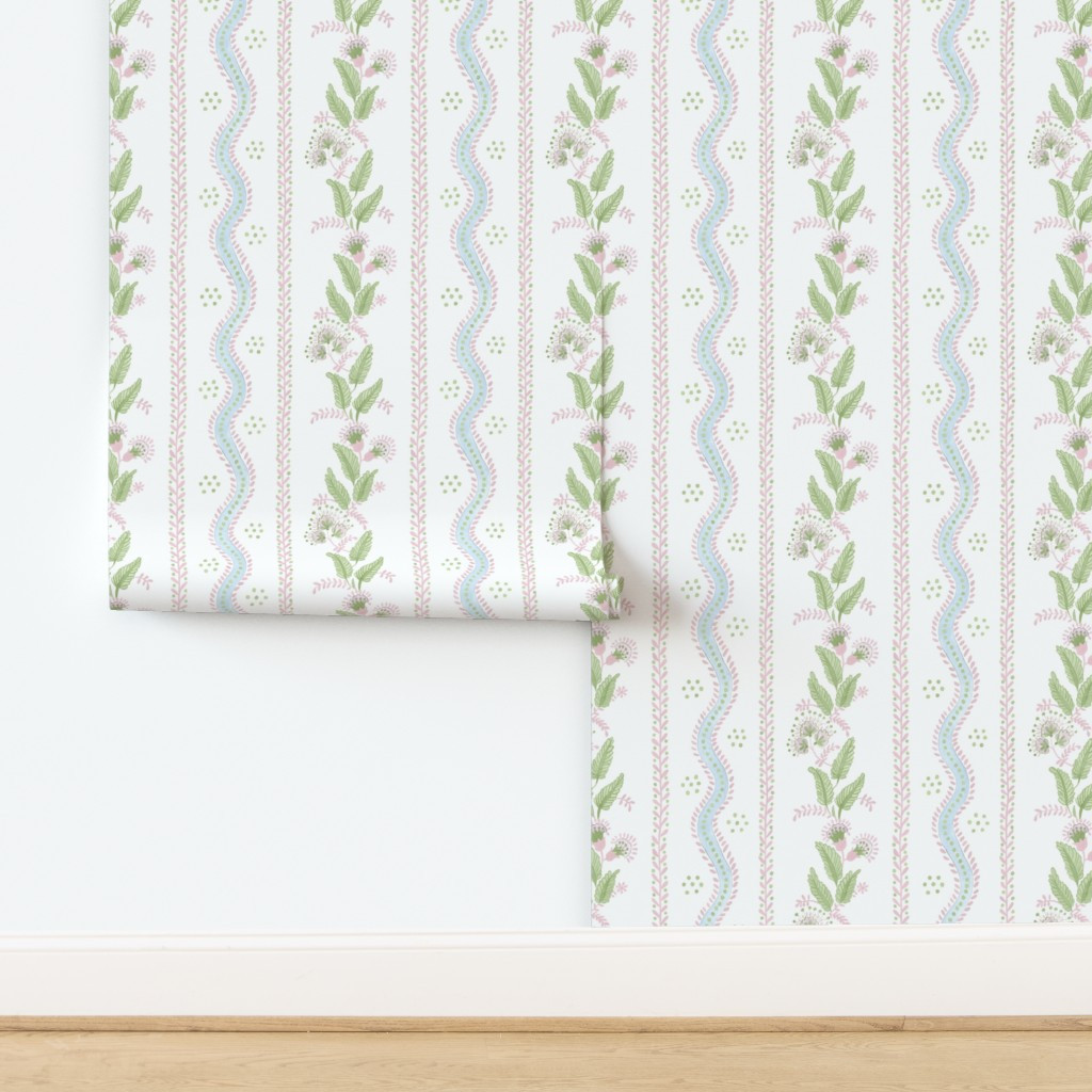 Emma Stripe Custom Gina3  Wallpaper bydanika_herrick | Spoonflower