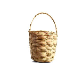 BIRKIN BASKET - Jane Birkin Basket - handmade basket with lid - SMALL | Etsy (US)