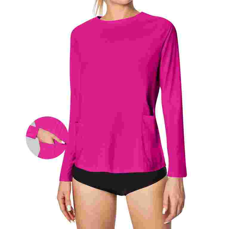 Ice Silk Sun Protection Shirts for Womens UPF 50+ Tee Shirts UV Rash Guard Long Sleeve Shirts, Sh... | Walmart (US)