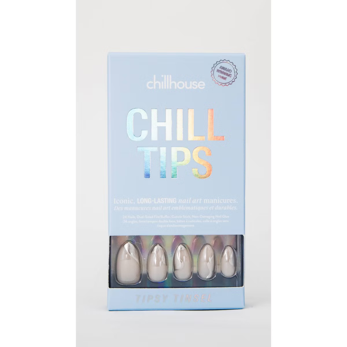 Chillhouse Chill Tips Fake Nails - Design Studio - Tipsy Tinsel - 24ct | Target