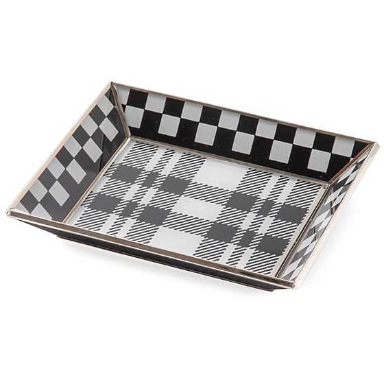 Black & White Tartan Small Tray | MacKenzie-Childs