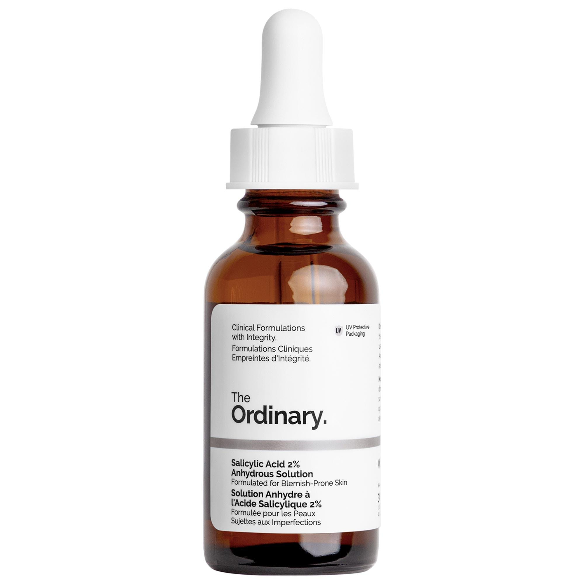 The Ordinary Salicylic Acid 2% Anhydrous Solution, Gentle Exfoliating Serum for Blemishes 1 oz/ 30 mL | Sephora (US)