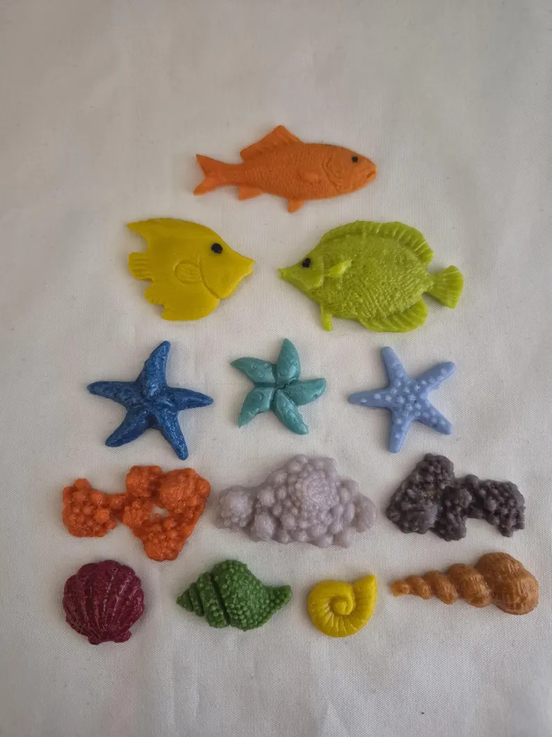 96 COE Freeze and Fuse Sea Life Bundle 13 Pc Asst Colors Approx 3/4 to 2 Inch. Free Shipping on O... | Etsy (Global)
