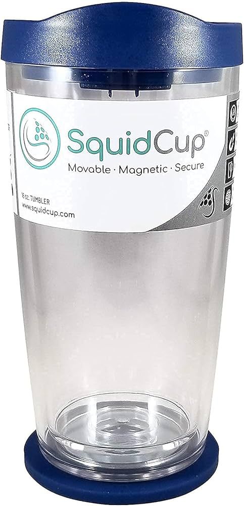SquidCup - Non Tip Boat Cup Holder & Tumbler System, Blue | Amazon (US)