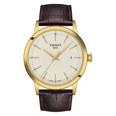 Tissot lassic Dream Leather Strap Watch, 42mm in Brown at Nordstrom, Size 42 Mm | Nordstrom