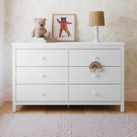 Storkcraft Alpine 6 Drawer Nursery Double Dresser, White | Walmart (US)