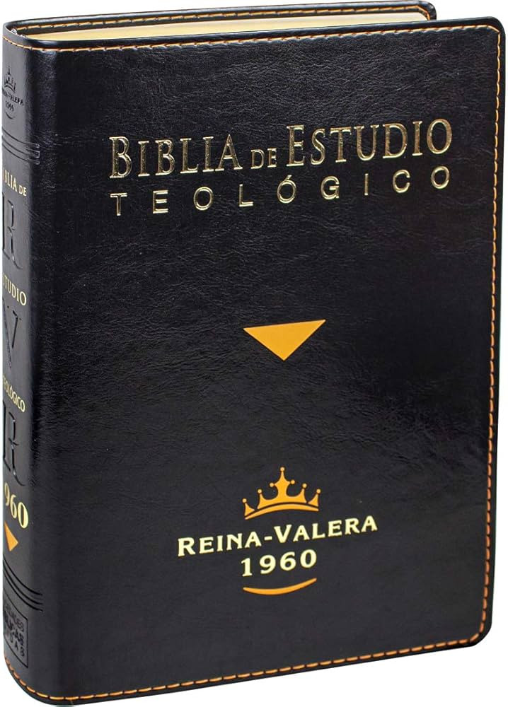 Biblia de Estudio Teológico Reina Valera 1960 Piel Fabricada Negro con Index (Spanish Edition) | Amazon (US)