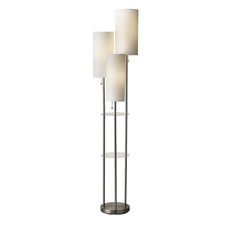 Adesso Trio Floor Lamp in Stainless Steel Finish Color | Walmart (US)