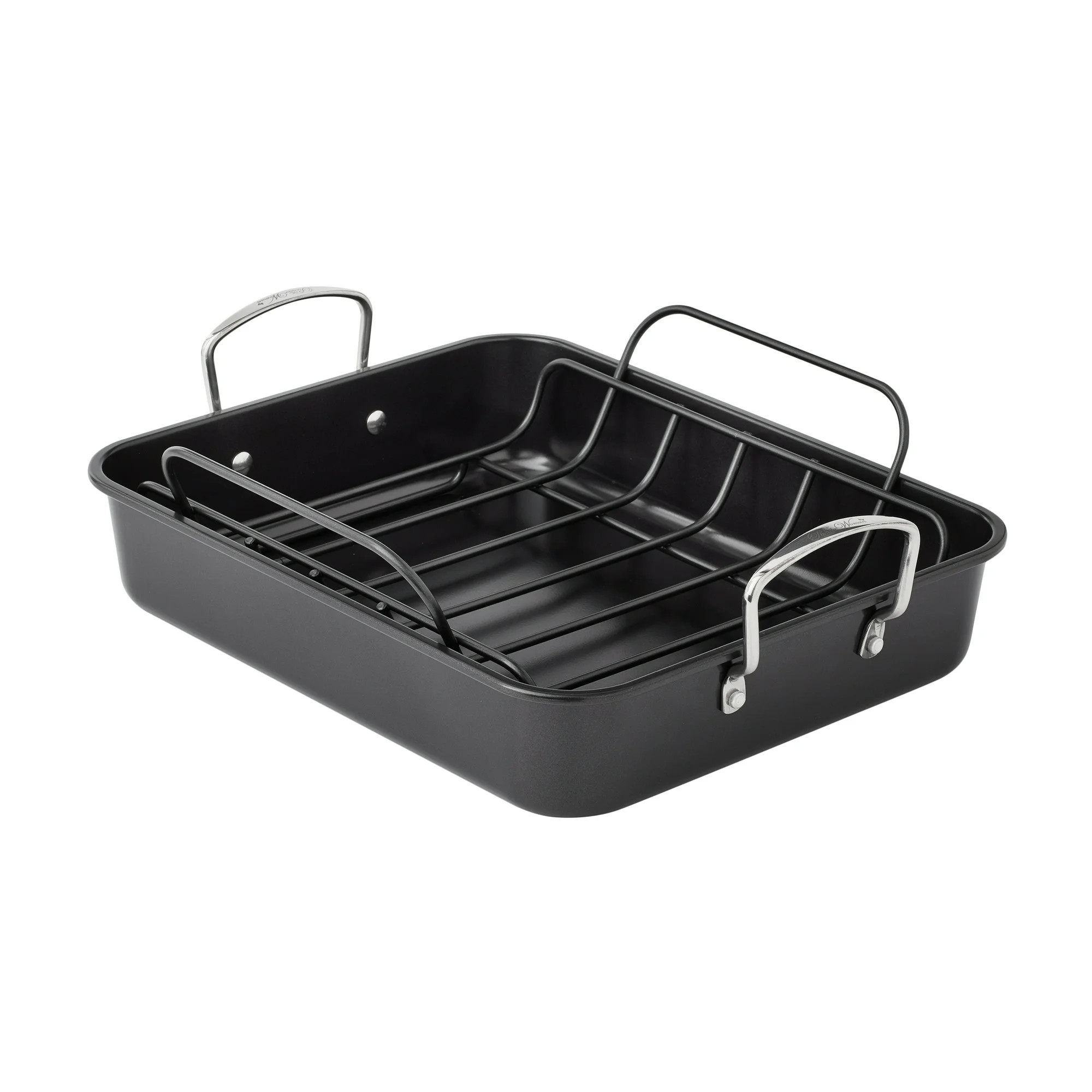 The Pioneer Woman Timeless Nonstick Roaster with Wire Rack Insert | Walmart (US)