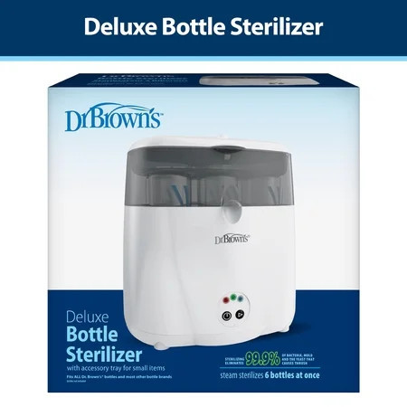 Dr. Brown's Deluxe Electric Sterilizer for Baby Bottles, Nipples, & Other Baby Essentials, BPA Free | Walmart (US)