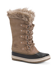 Joan Of Arctic Waterproof Suede Lace Up Tall Boots | Marshalls