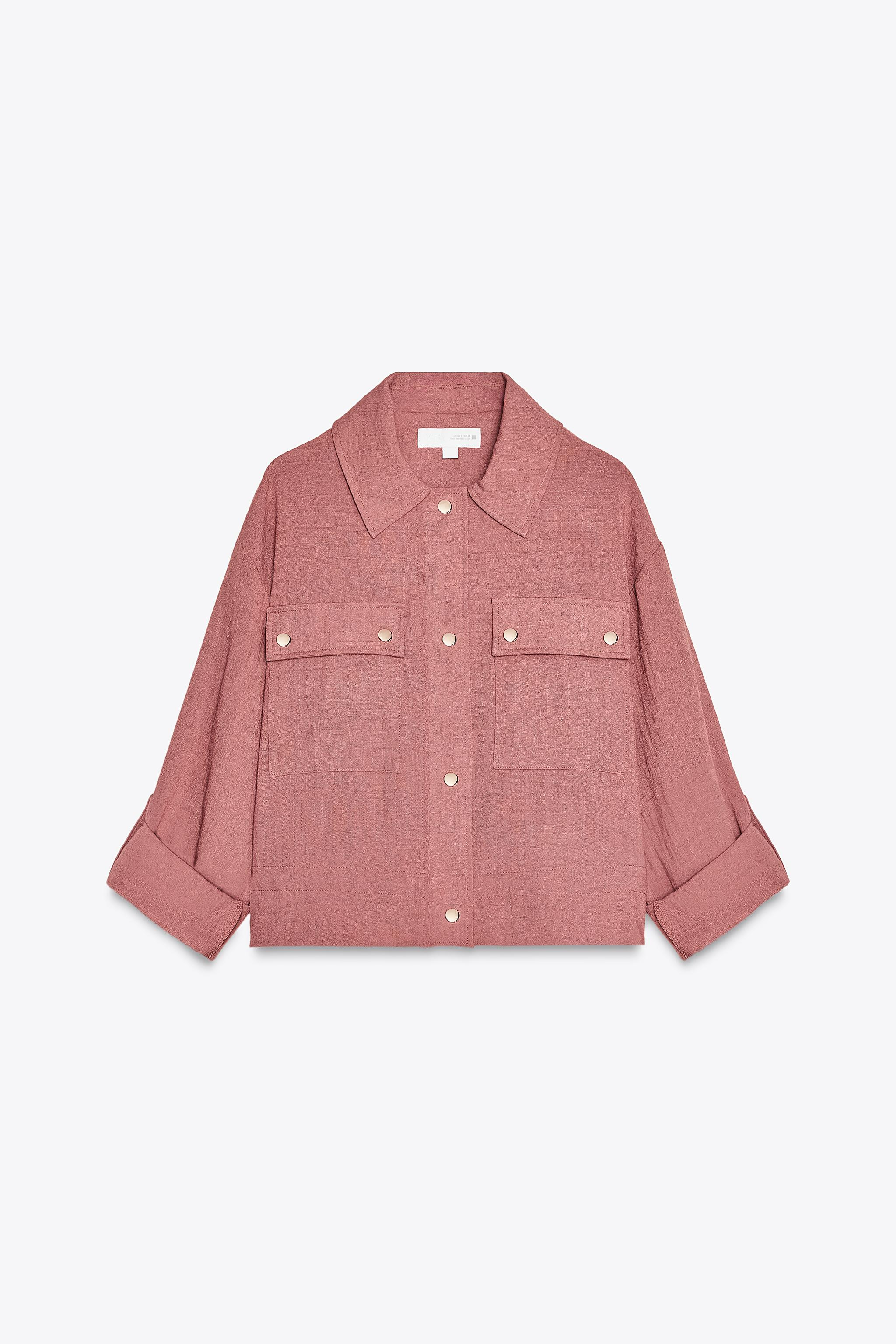 CROPPED JACKET WITH TABS | Zara US