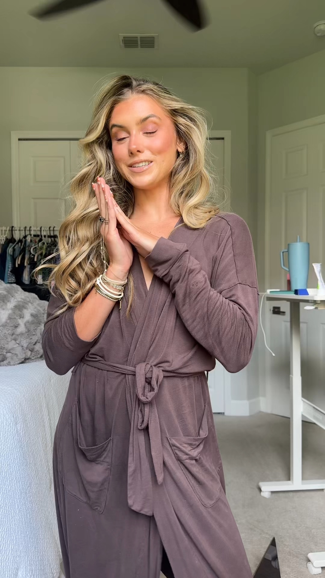 really just a girl in love with her robe tbh 😌 plus yall I have a code, “SLOANE06607”. If you get warm easily this is the best and it washes and wears so well I have the navy blue and brown both size XS/S. This is the best robe to ever exist. I wear size XS/S. It’s from nuuds. MAXIMUM COOLING FACTOR: This fabric was made to keep you cool! Whether you’re dealing with extreme postpartum night sweats or you’re just one of those super hot sleepers, you’ve met your perfect match. SLINKY AND SILKY: Just like lingerie….without being lingerie. Super stretchy for the ultimate cozy factor. FULLY OPAQUE: So you can wear them around the house without giving out any free shows. Feels nuud but doesn’t look like it kinda vibes

#longsleeverobe #robelife #closetstaples #closetessentials #closetbasics #staplewardrobe #affordablebasics #qualitypieces #essentialcloset #capsulewardrobe #wardrobeessentials #wardrobemusthaves #nuudsofficial #nuudstryon #getreadywithme


#LTKFindsUnder100 #LTKBeauty #LTKSaleAlert