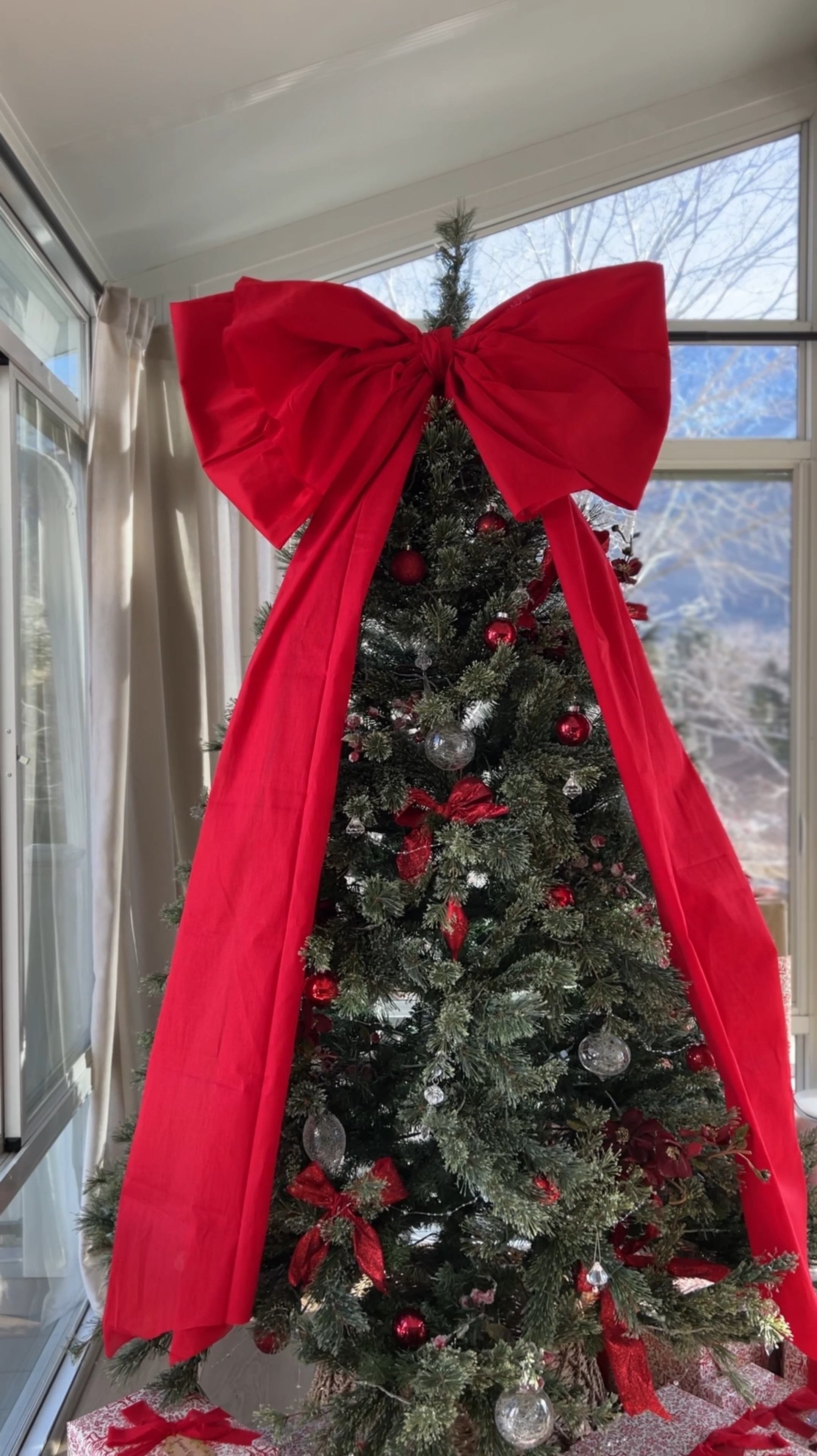 Big bow Christmas tree 

#LTKSeasonal #LTKHoliday #LTKHome