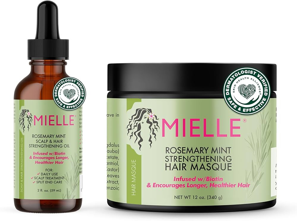 Mielle Organics Rosemary Mint Scalp & Hair Oil and Hair Masque | Amazon (US)