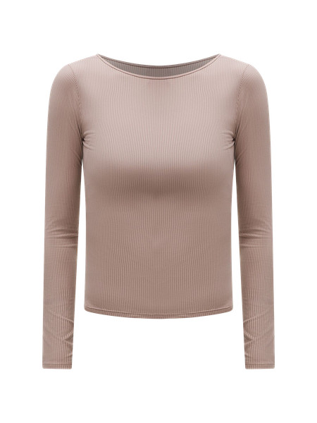 Ribbed Scoop-Back Yoga Long-Sleeve Shirt | Lululemon (US)