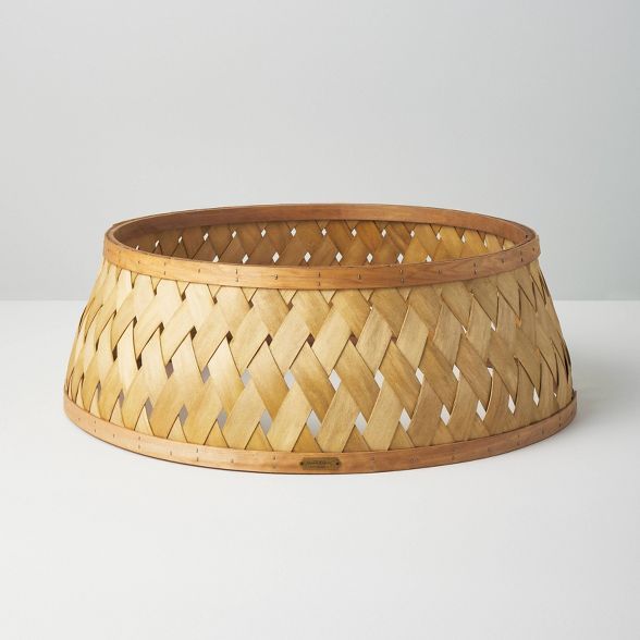 Woven Wood Holiday Tree Collar - Hearth & Hand™ with Magnolia | Target