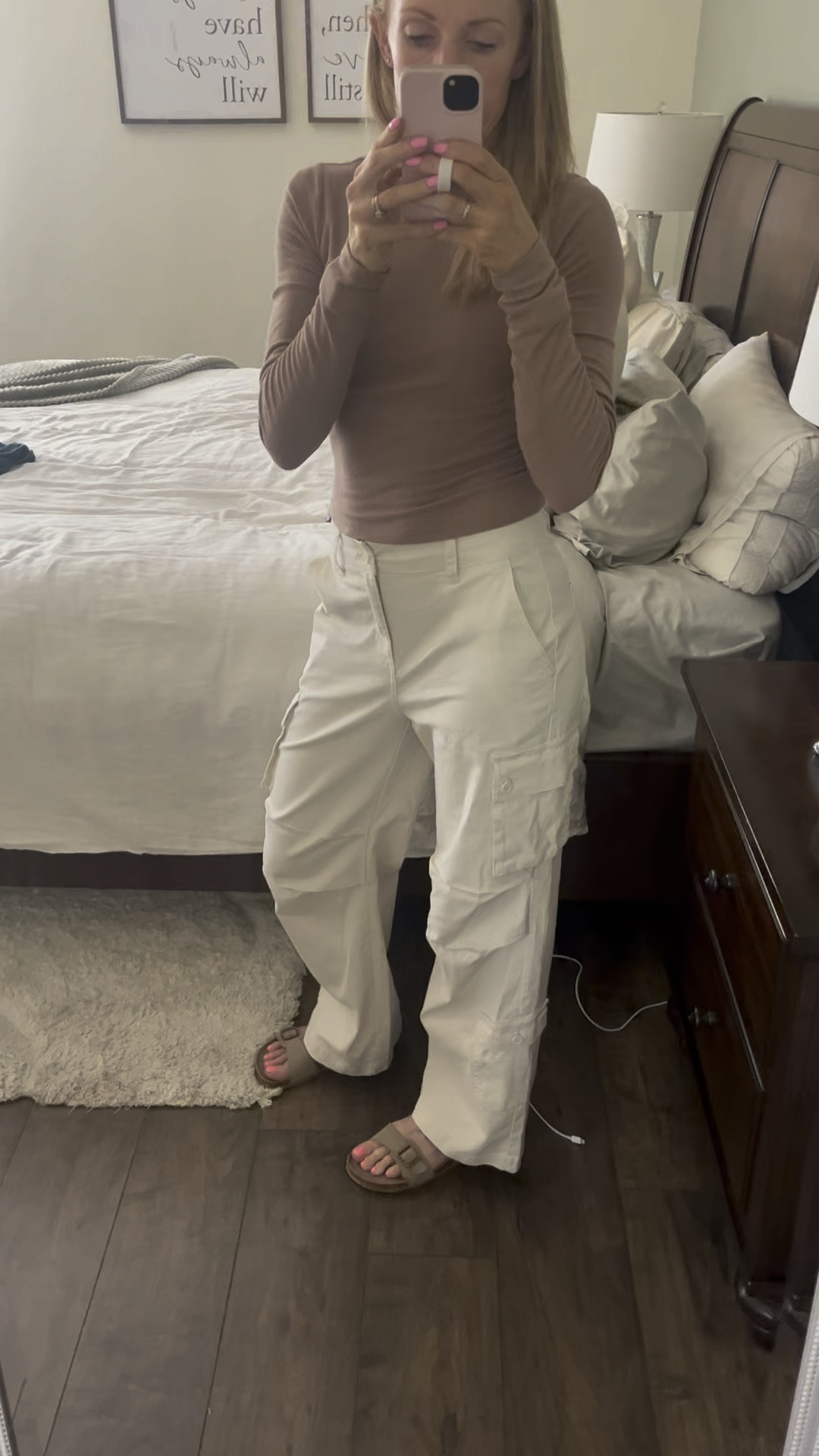 Cutest target find!! Loose cargo pants in multiple colors, super comfortable and high quality. They run big! #cargopants #casualwear #target #targetfinds 

#LTKfitness #LTKover40