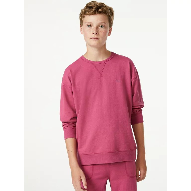 Free Assembly Boys Terrycloth Crewneck, Sizes 4-18 - Walmart.com | Walmart (US)