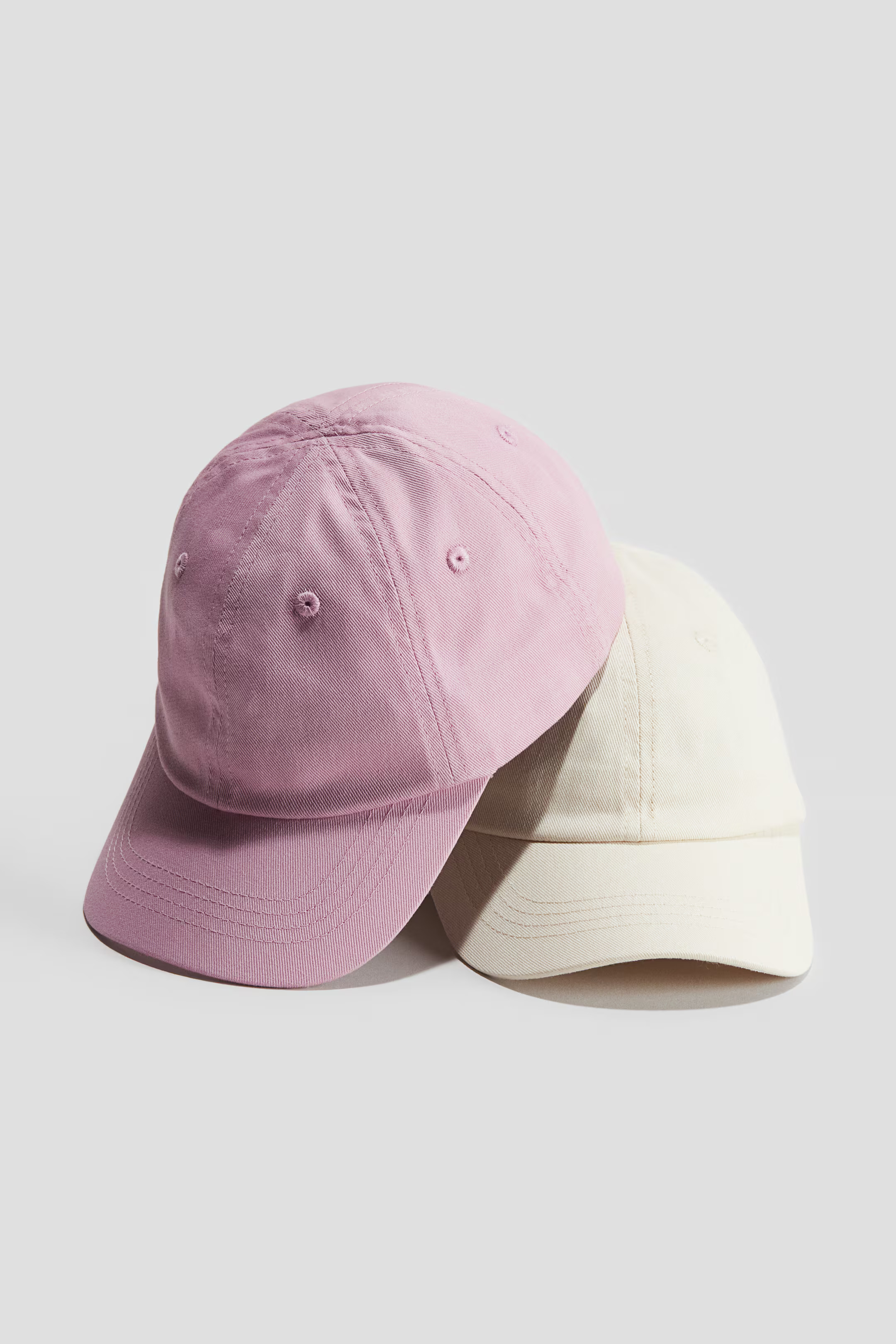 2-Pack Cotton Twill Caps | H&M (US + CA)