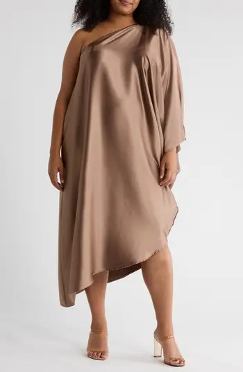 Renee C One-Shoulder Satin Dress | Nordstromrack | Nordstrom Rack