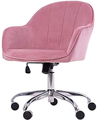 Golden Beach 360 Degree Swivel Home Office Chair Plush Velvet Desk Chair Reception Chair with Hei... | Amazon (US)
