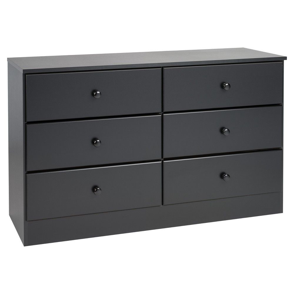 Astrid 6-Drawer Dresser Black - Prepac | Target