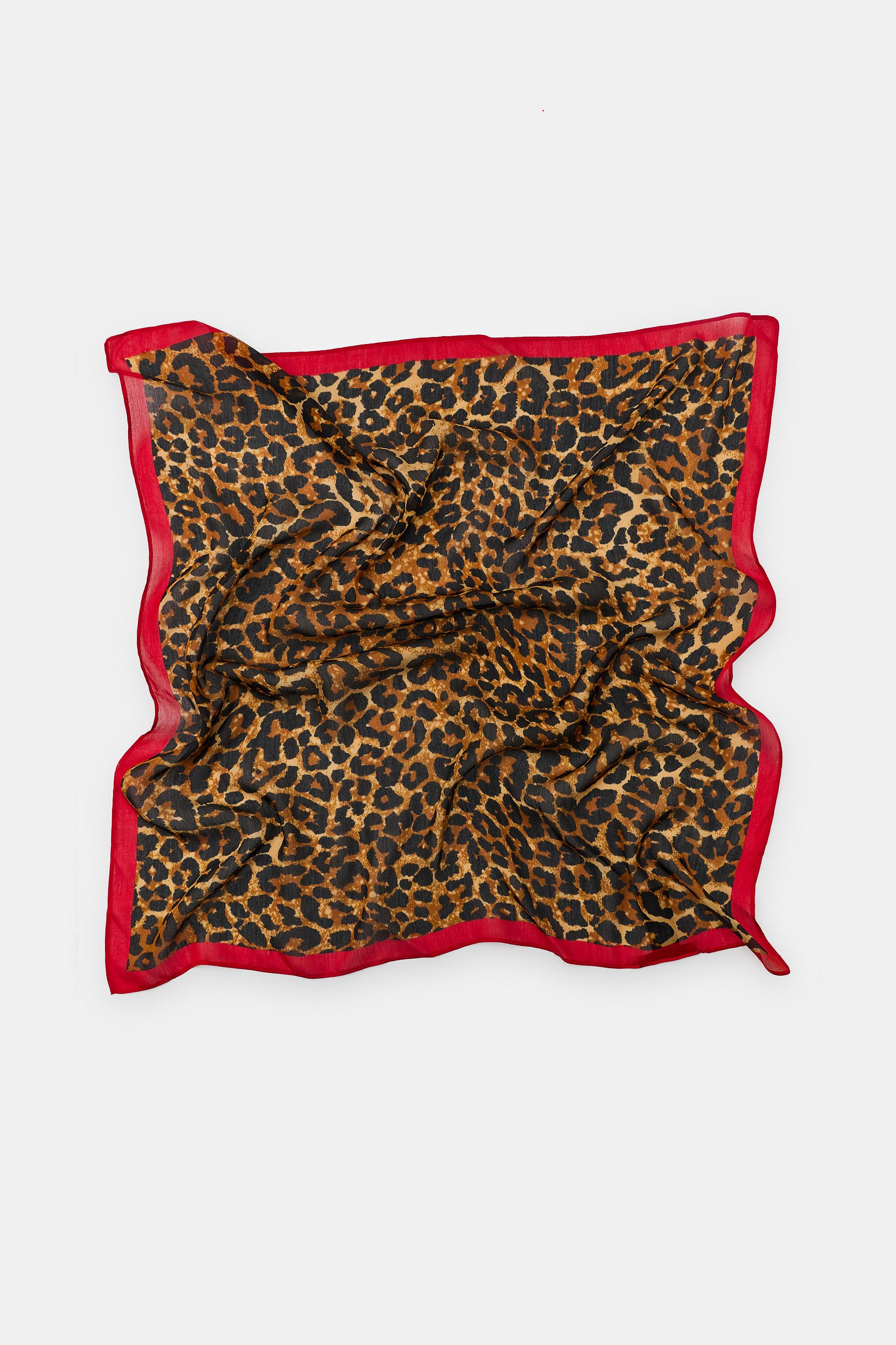 ANIMAL PRINT MODAL SILK SCARF | Zara US