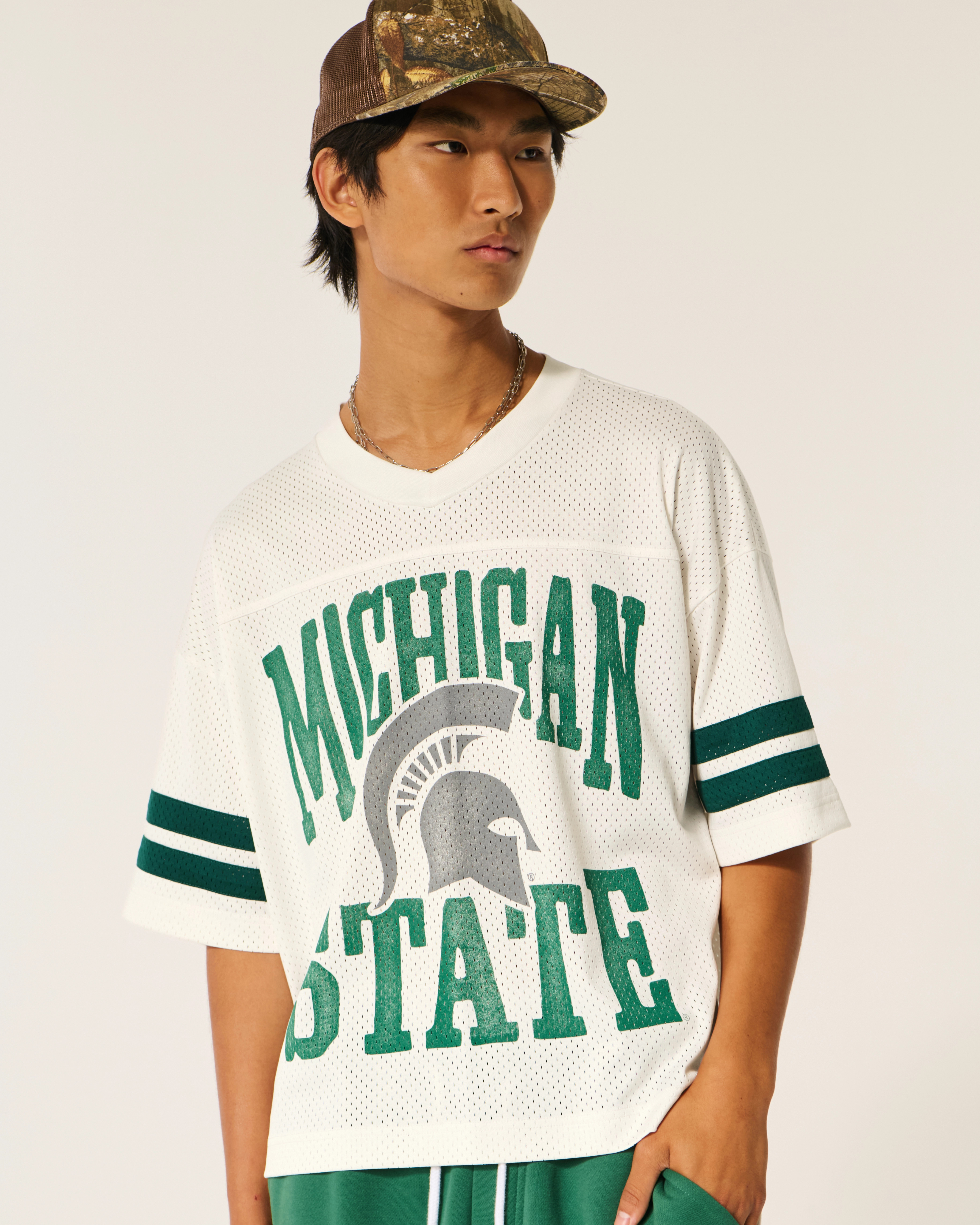 Michigan State University Spartans Graphic Football Jersey | Hollister (US)
