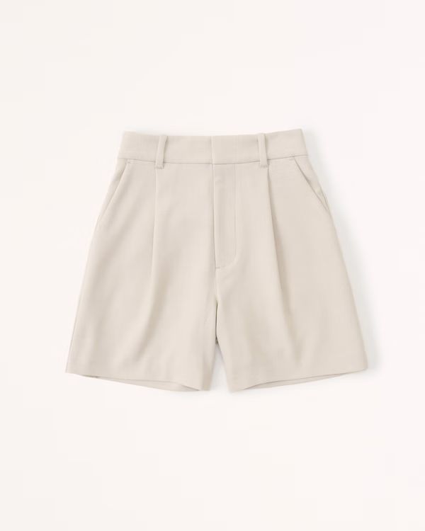 Ultra High Rise Tailored Shorts | Abercrombie & Fitch (US)