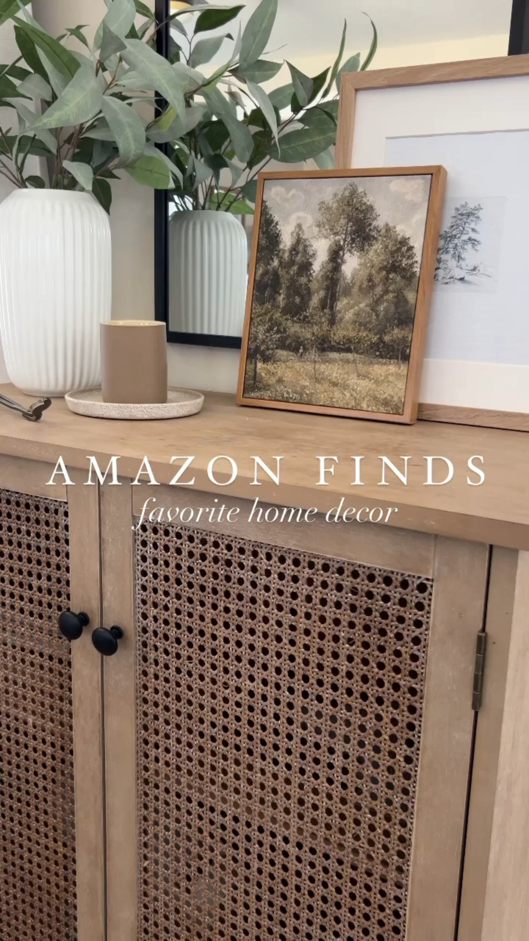 Amazon favorite home decor finds, accent cabinet, home decor, table decor, shelf decor, spring decor, landscape art, artwork, vase, faux greenery, decorative boxes, neutral decor 

#LTKSaleAlert #LTKHome #LTKFindsUnder50