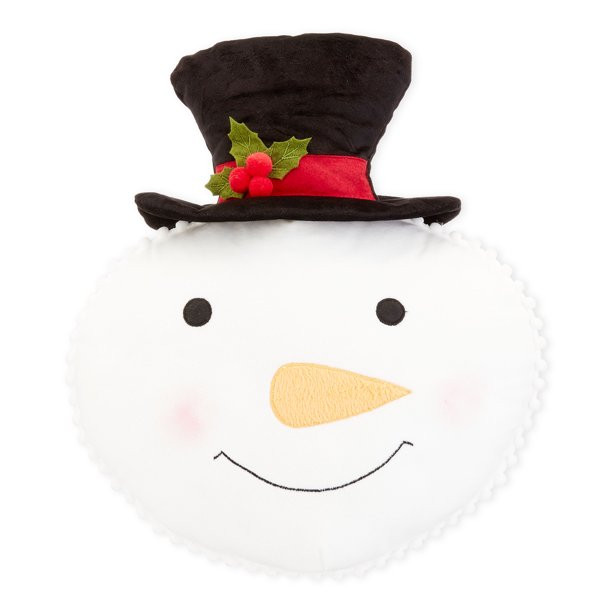 Holiday Time White Snowman Decorative Plush Pillow, 14" - Walmart.com | Walmart (US)