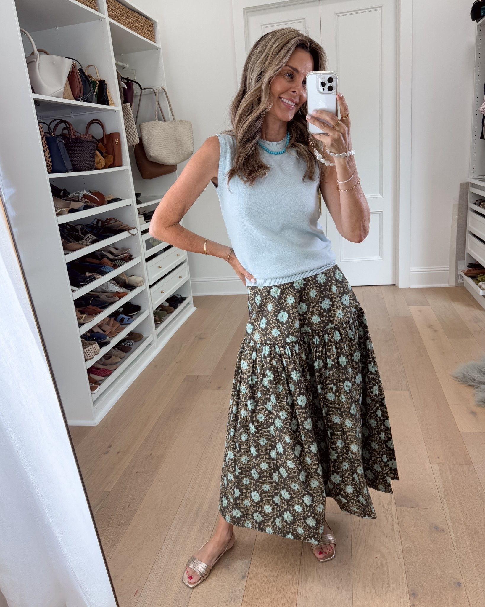 I’m 5’6”
Julia Amory Discount Code Tammy15
-Skirt is incredibly flattering! Wearing XS 
-Gracie Blue sweater tank. Sz S


#LTKOver40 #LTKSeasonal