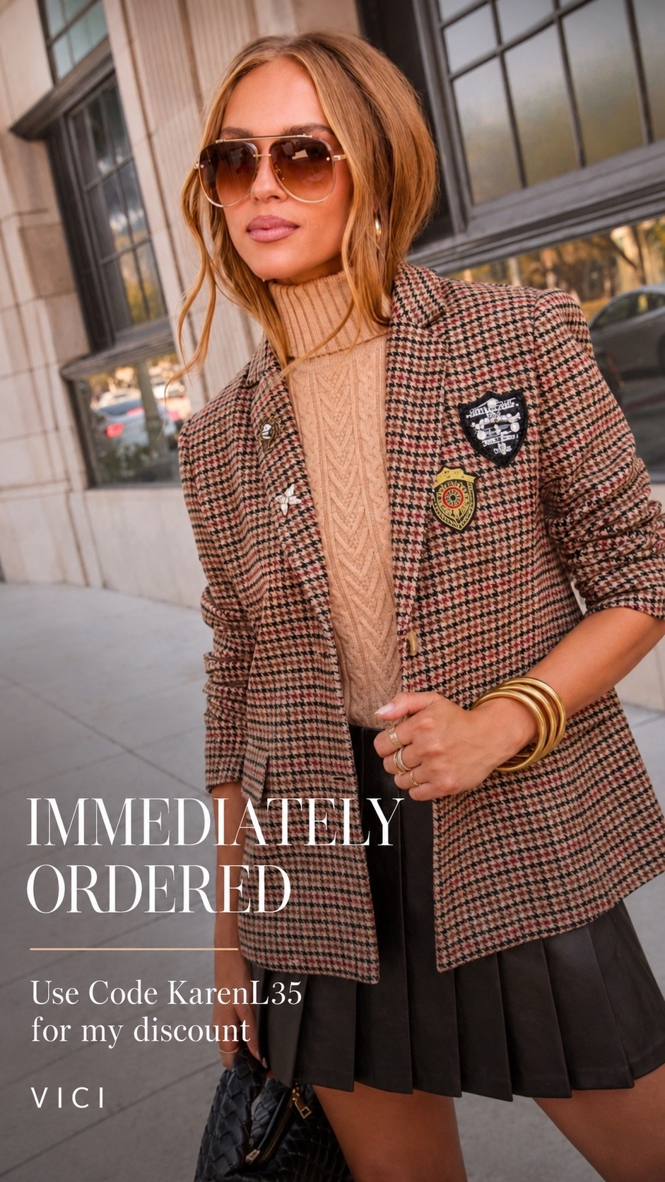 This blazer is giving 1993!  ❤️use code KarenL35

#LTKdayinmylife #LTKgrwm #LTKootd