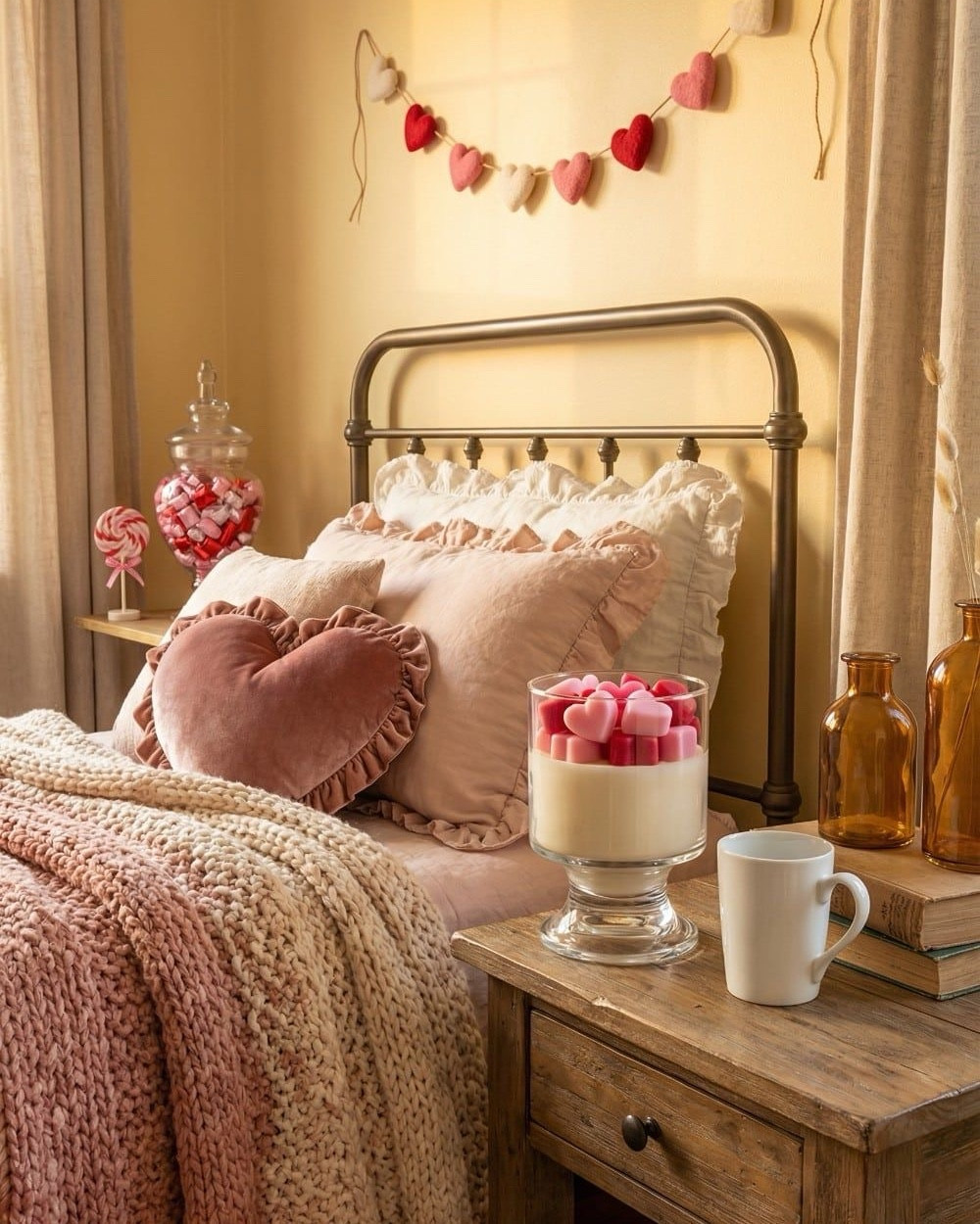 Turn your bedroom into a cozy Valentine’s retreat with soft textures and romantic details.
Shop my Valentine’s bedroom decor picks on LTK 💕

#LTKU #LTKWedding #LTKHome