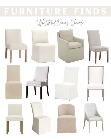 Shop my picks for cream, white, and light beige upholstered and slipcovered dining room chairs! 

Our chairs were a lucky Homegoods find, so I rounded up some pretty similar ones 

#LTKstyletip #LTKhome #LTKsalealert