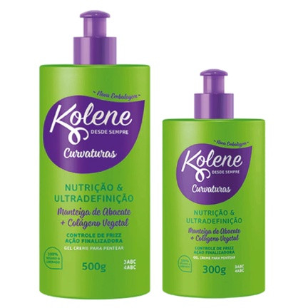 Kolene Curvaturas Gel Creme para Pentear *Vendidos Separadamente* | Shopee (BR)