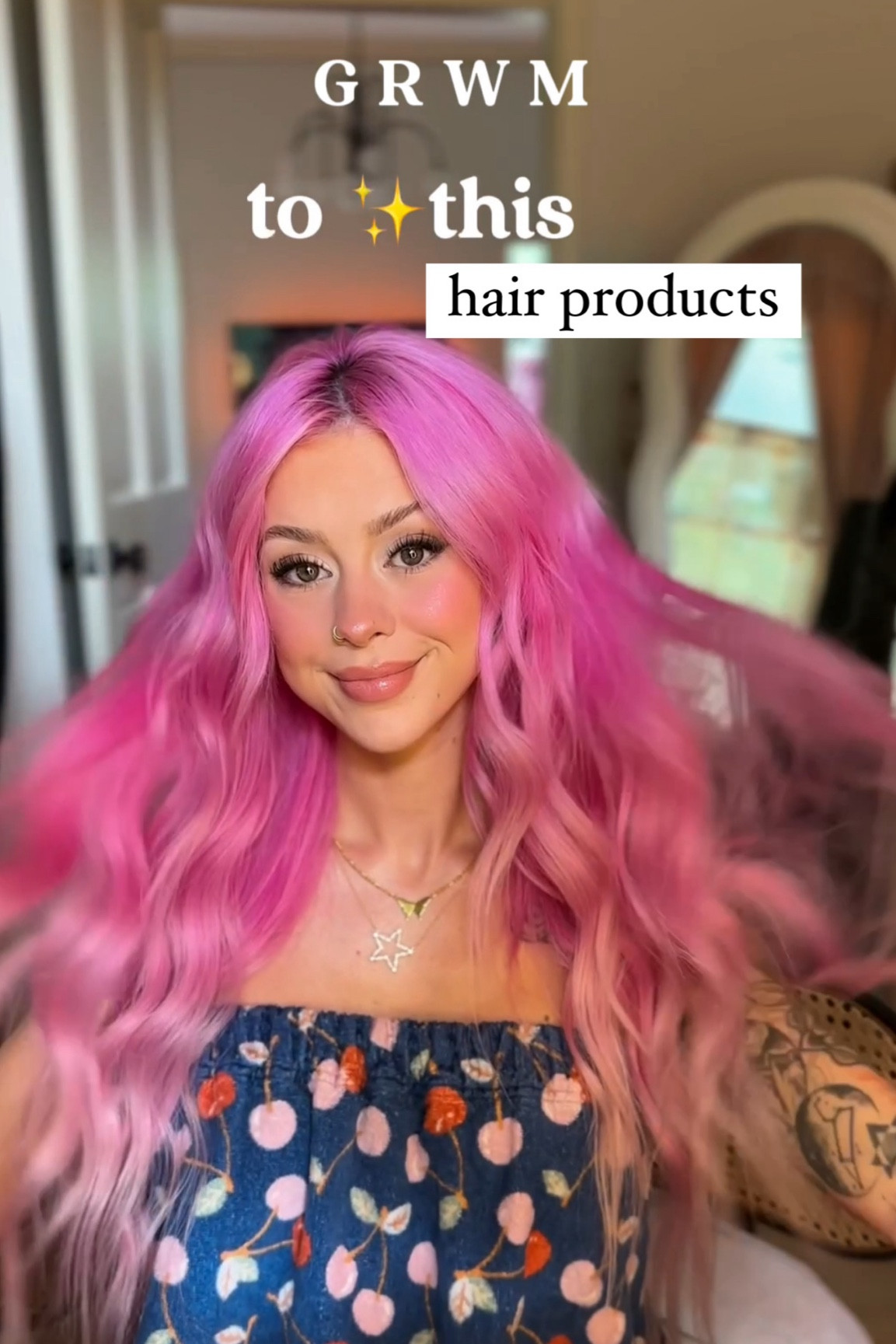 my hair products for blow drying and styling :)